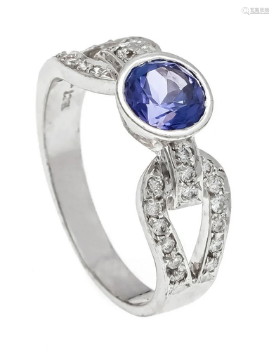 Tanzanite diamond ring WG 750/00