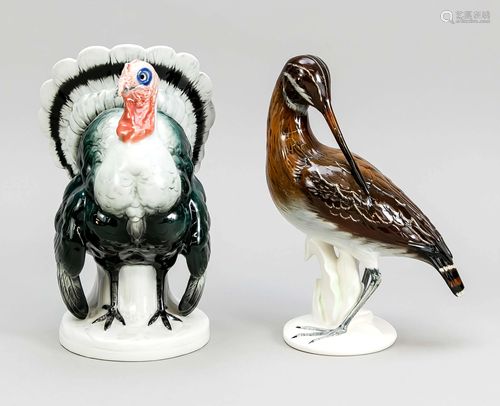 Two bird figures, bird figure,