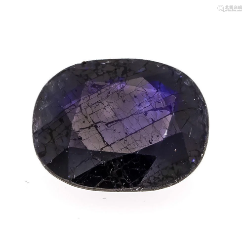 Sapphire 15.10 ct, oval faceted,