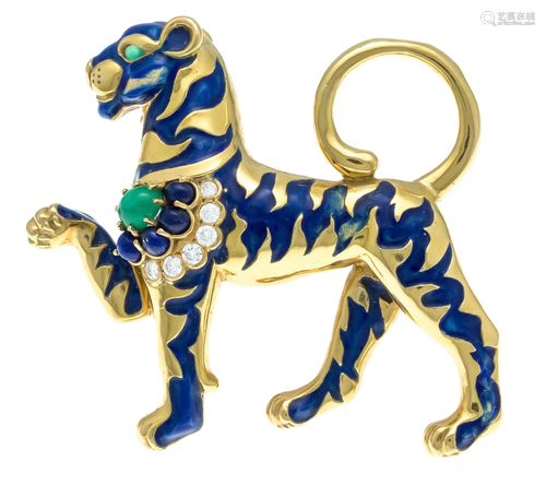 VAN CLEEF & ARPELS enamel leopar