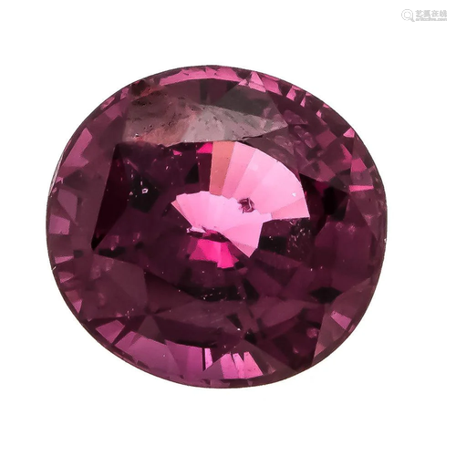 Natural red spinel 5.34 ct, roun