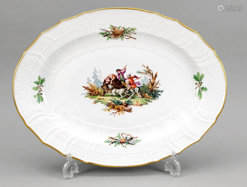 Oval roast plate, Meissen, 197