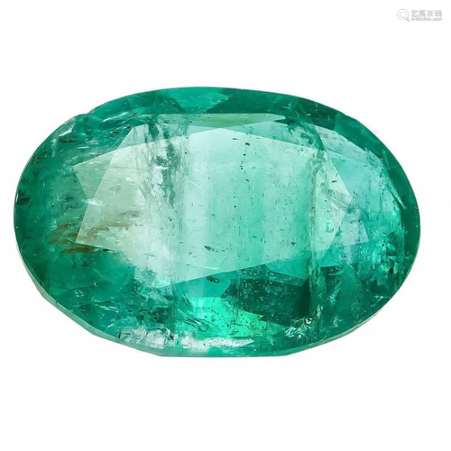 Emerald 10.00 ct, oval faceted,