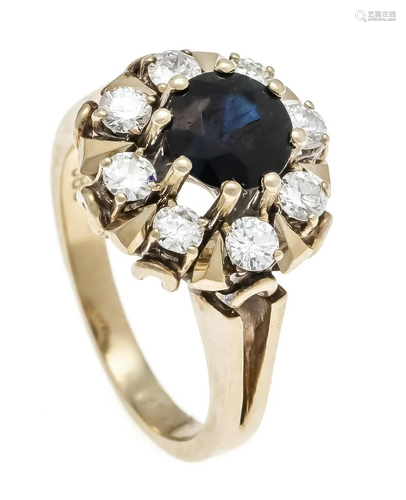 Sapphire diamond ring WG 585/000