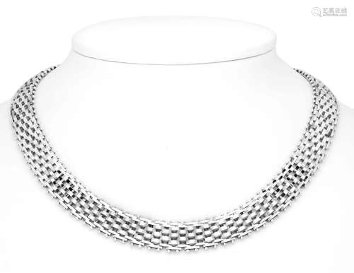 Link necklace silver 925/000 wit