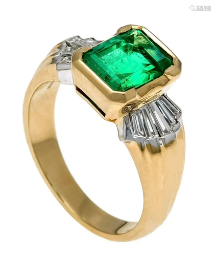 ''Muzo Green'' emerald diamond r