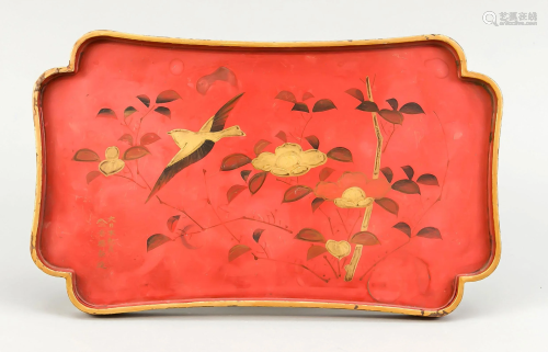 Lacquer tray, Japan, around 19