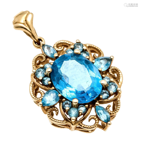 Blue topaz pendant GG 375/000 wi