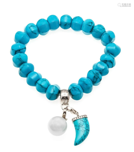 Turquoise flex bracelet silver 9