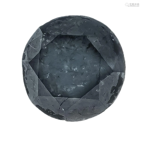 Black diamond 1.37 ct, 6.38 x 4.