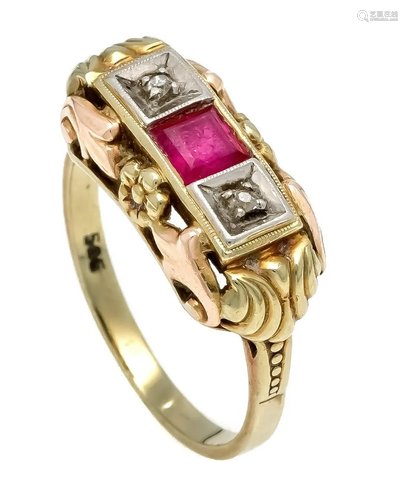 Synth ruby diamond ring RG 585/0