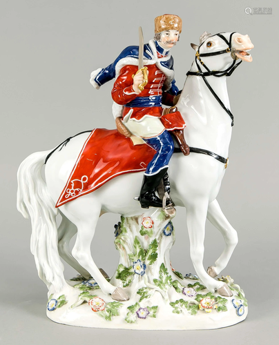 Hussar on horseback, Meissen,