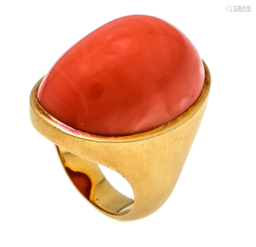 Coral ring GG 750/000 with one o