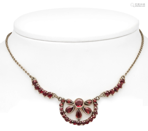 Garnet necklace c. 1900 DoublÃ©,