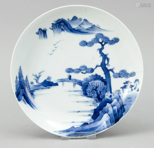 Plate with landscape decor, Ja
