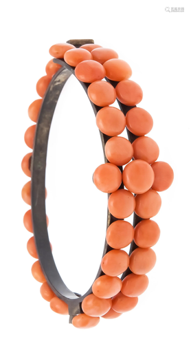 Coral bangle circa 1890 with bou