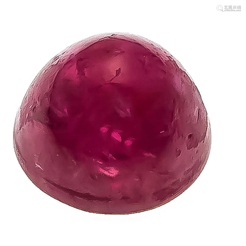 Ruby 3,07 ct, round cabochon, go