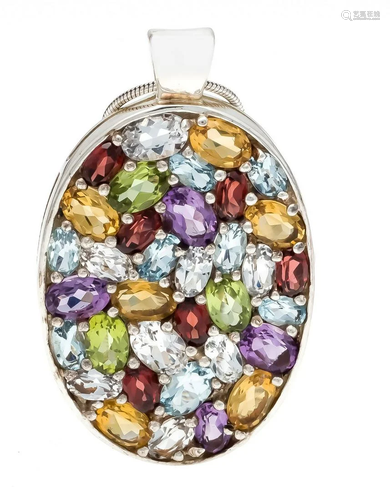 Multicolor pendant silver 925/00