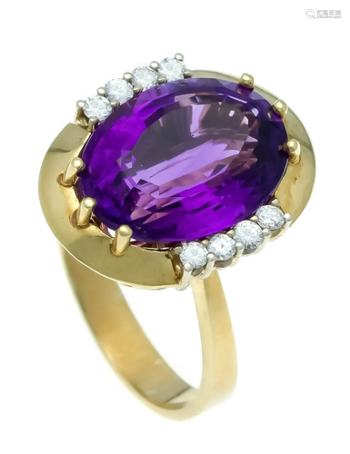 Amethyst diamond ring GG 585/000