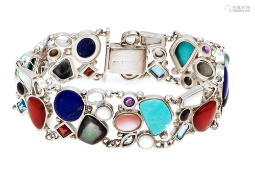 Gemstone bracelet silver 925/000