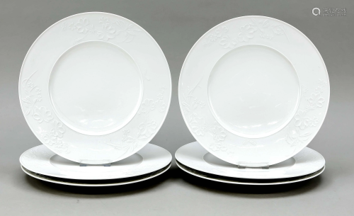Six large flat plates, KPM Ber