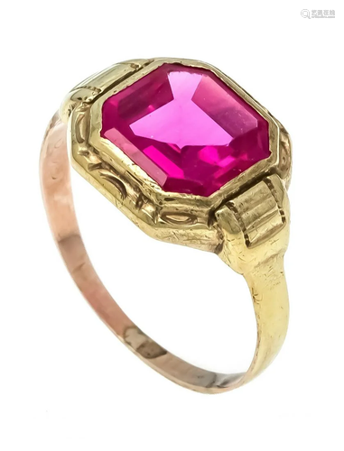 Synth. ruby ring GG 333/000 with