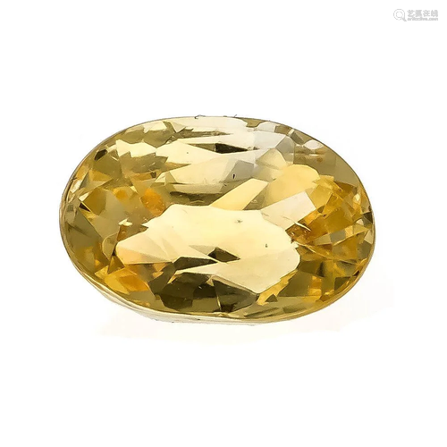 Yellow sapphire 3.00 ct, oval fa