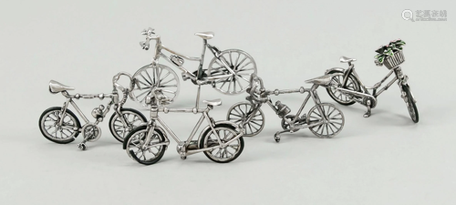 Five miniature bicycles, 20th