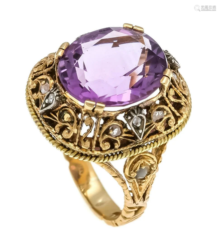 Amethyst diamond ring GG 585/000