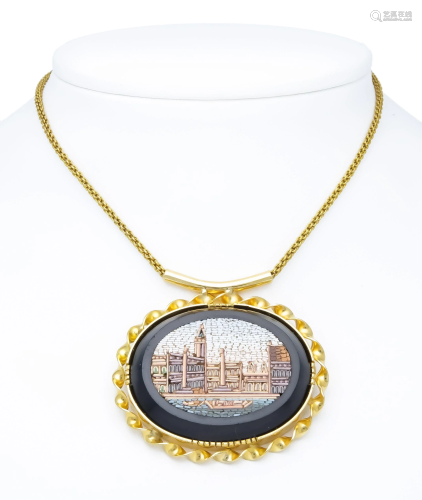 Mosaic necklace GG 750/000 with