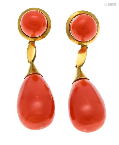 Coral earrings GG 750/000 with 2