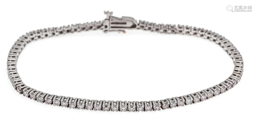 Brilliant-cut diamond bracelet W