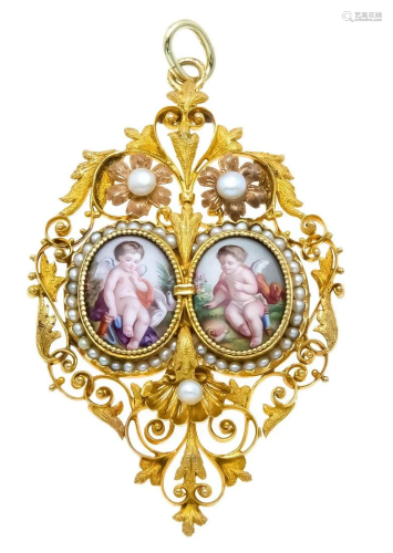 Miniature pendant circa 1800 GG