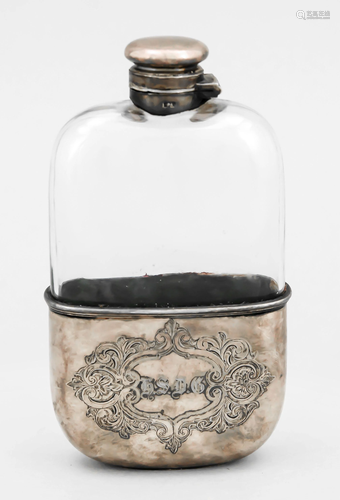 Hip flask with mounting, late