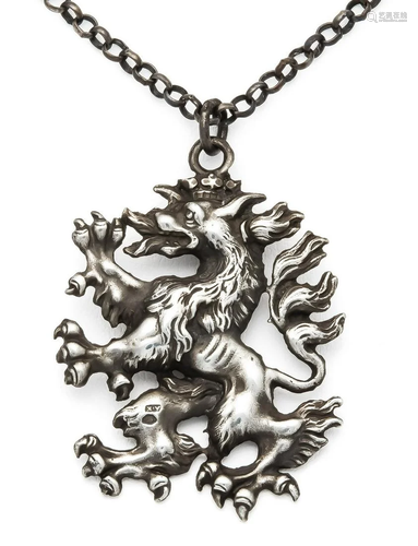 Pendant silver 1895, l. 44 mm, c