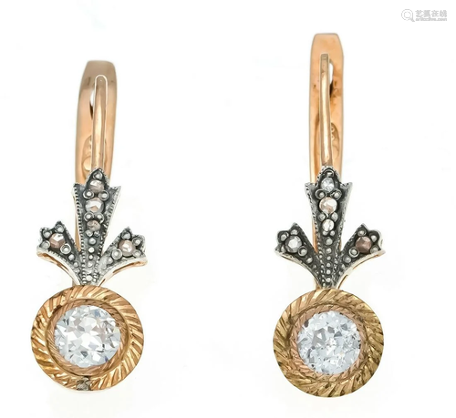 Old cut diamond earrings RG 585/