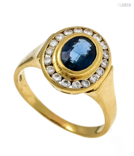 Sapphire diamond ring GG 750/000