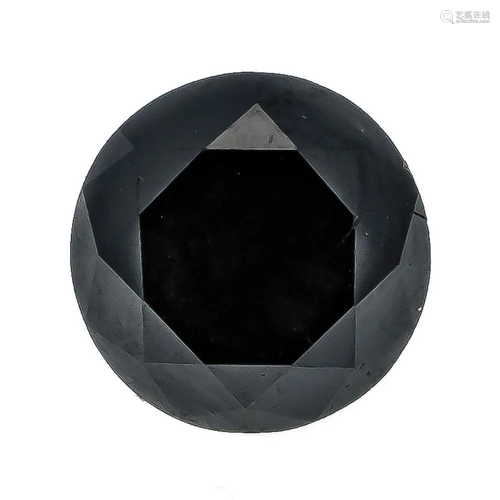 Black diamond 2.33 ct, 7.62 x 6.