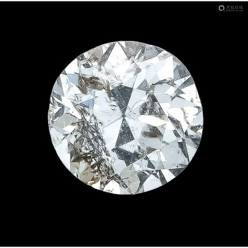 Old cut diamond 0.52 ct tintedW-