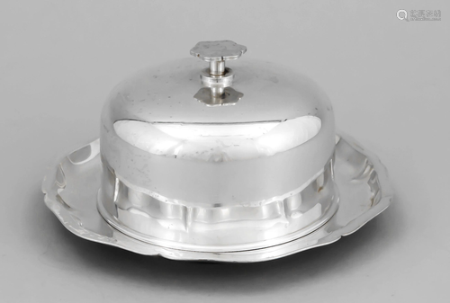 Round butter dish, German, 20t