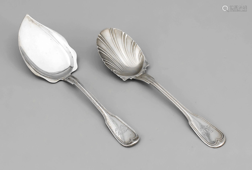 Two serving pieces, German, 20