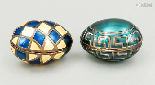 Two ornamental eggs, Italy, 20