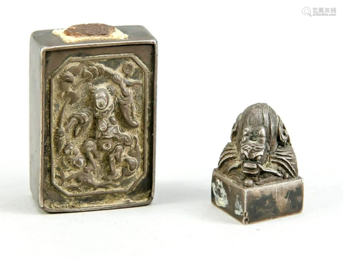 Silver box and silver seal, Ch