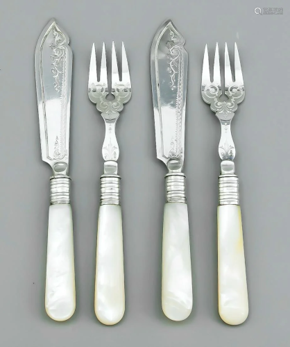 Fish cutlery for eight persons