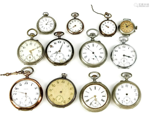 Convolute of 12 pocket watches,