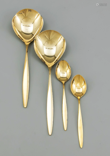 Eight pieces of cutlery, Germa