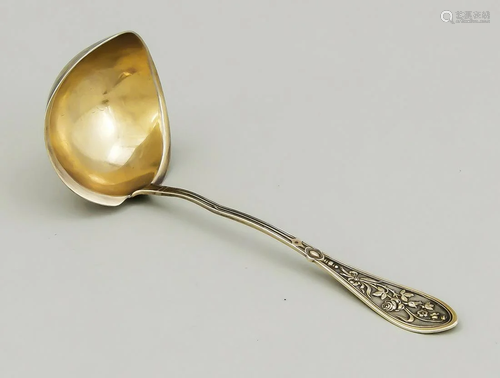 Gravy ladle, c. 1900, silver t