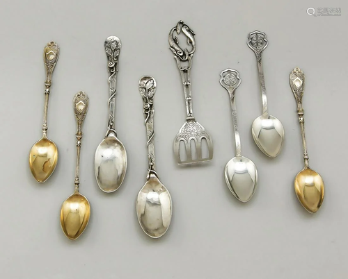 21 pieces of cutlery, 19th/20t