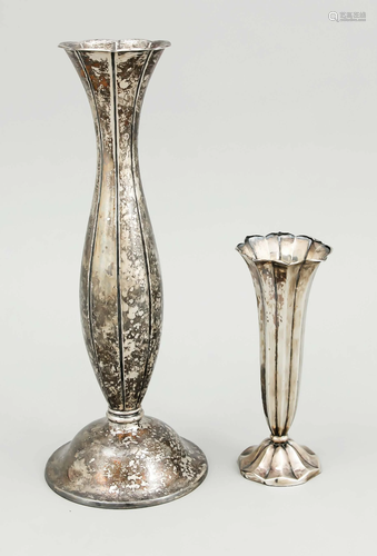 Two vases, 20th century, diffe