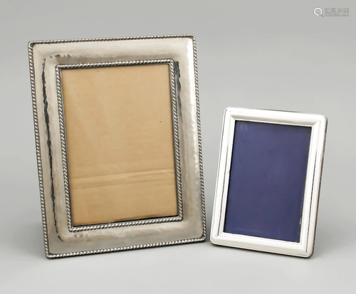 Two photo stand frames, 20th c